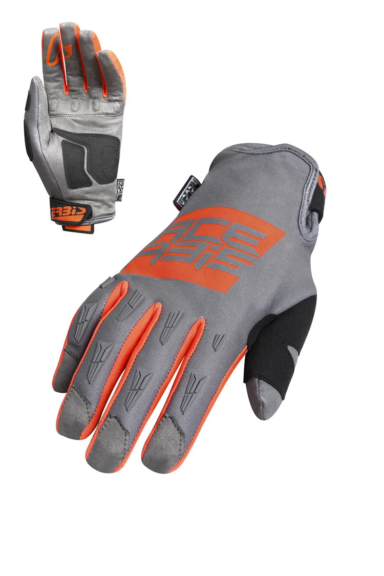 GUANTES ACERBIS X WP GRIS NARANJA L